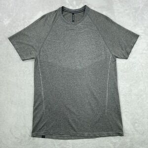Ten Thousand Seamless Shirt Mens Large Gray Performance Stretch Athletic Gym